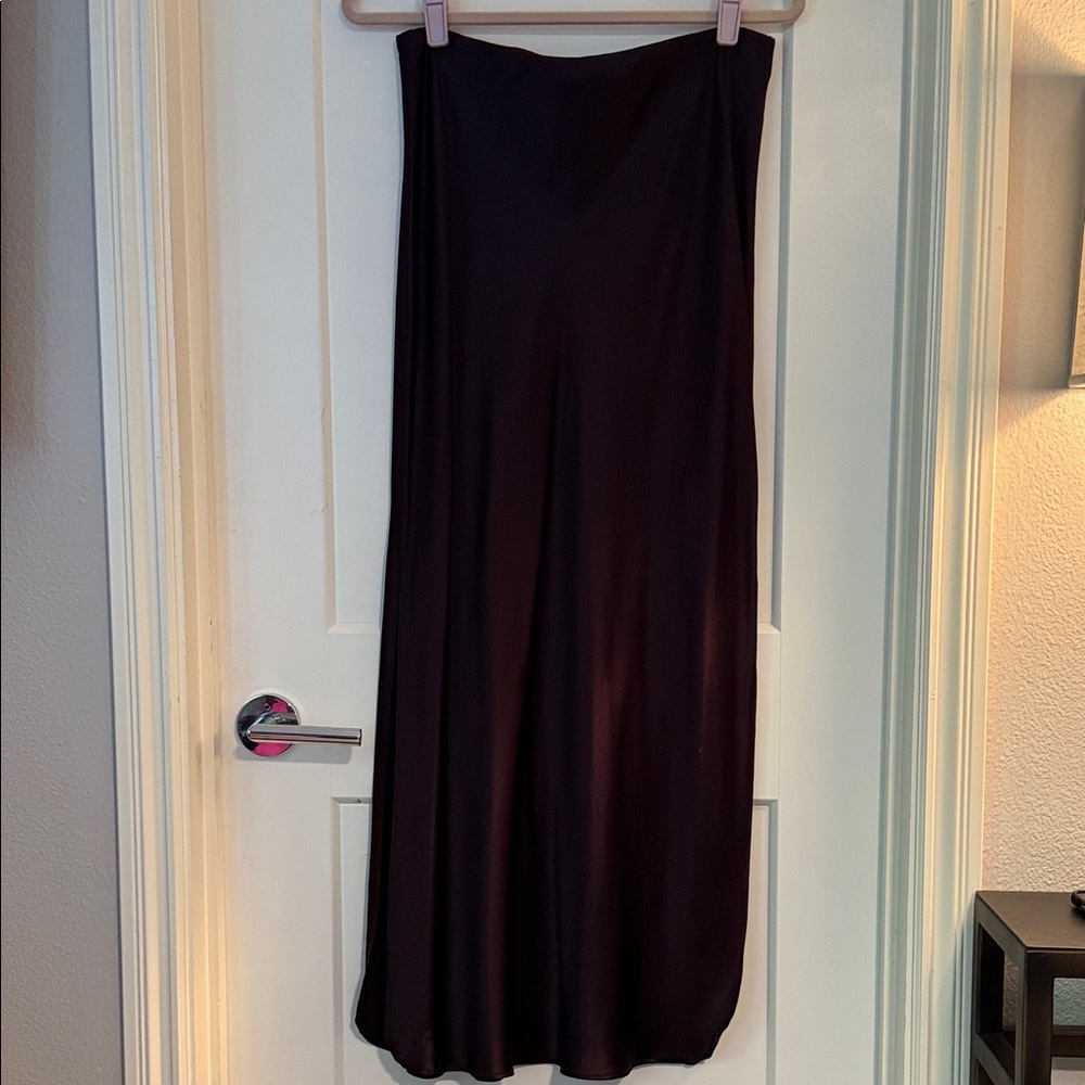 Banana Republic Elegant Deep Purple Silk Maxi Skirt